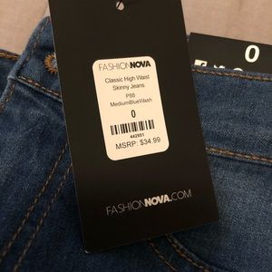 blue high waist jeans